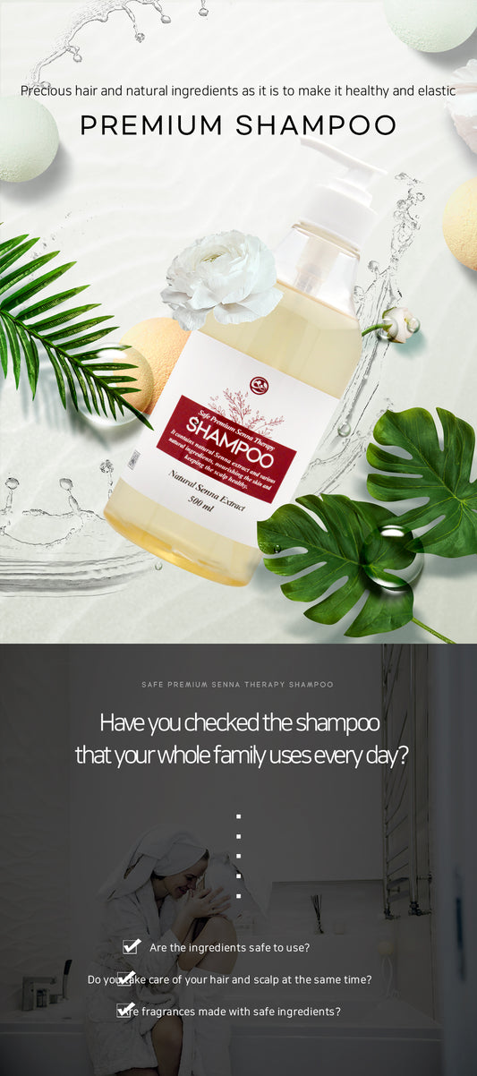 Safe Premium Senna Therapy Shampoo - 500ml