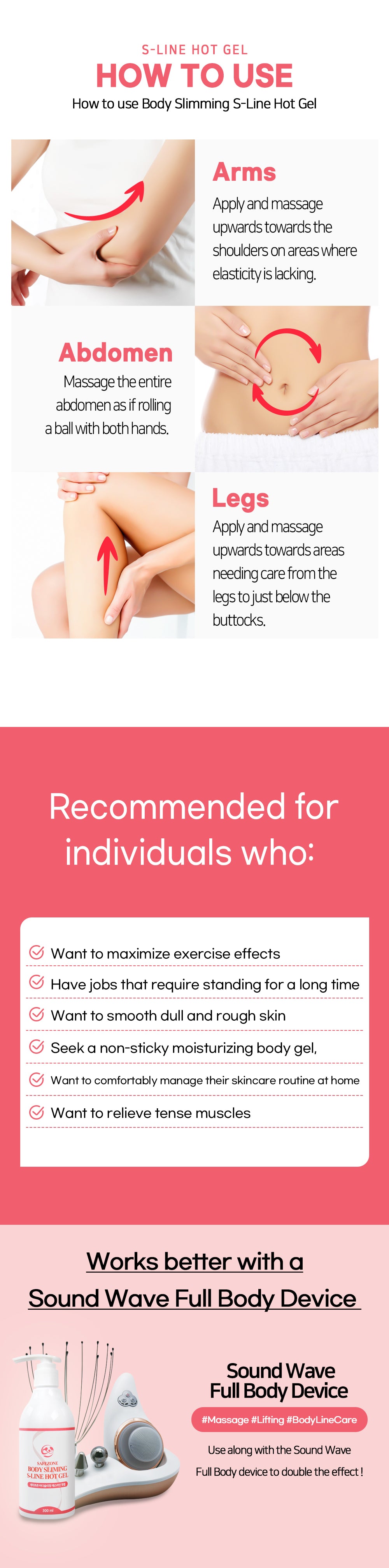 Safezone body slimming s-line hot gel 100ml