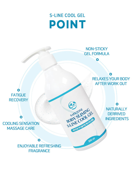 Safezone body slimming s-line cool gel 300ml