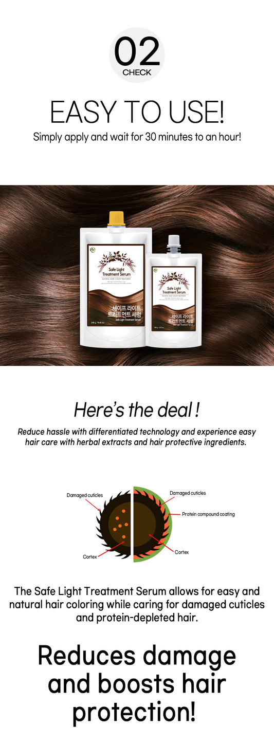 Safe light treatment serum 100g