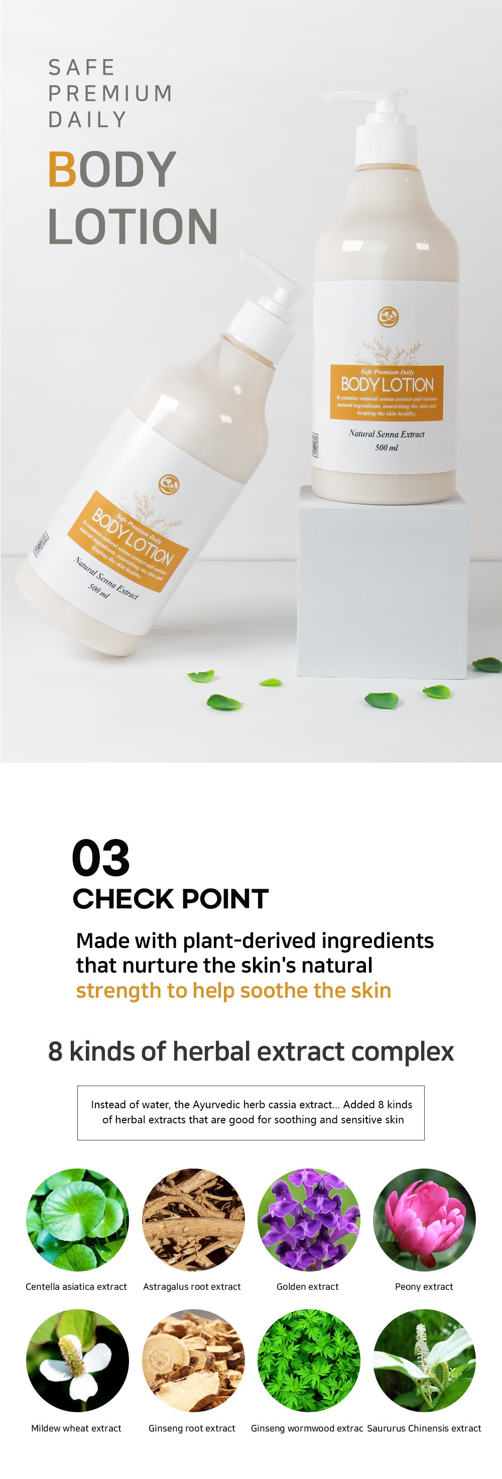 Safe Premium Daily Body Lotion 500ml