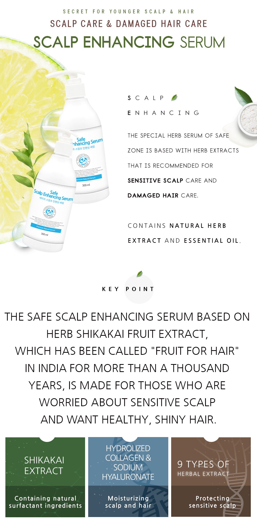 Safe scalp enhancing serum (shikakai gel) 300ml