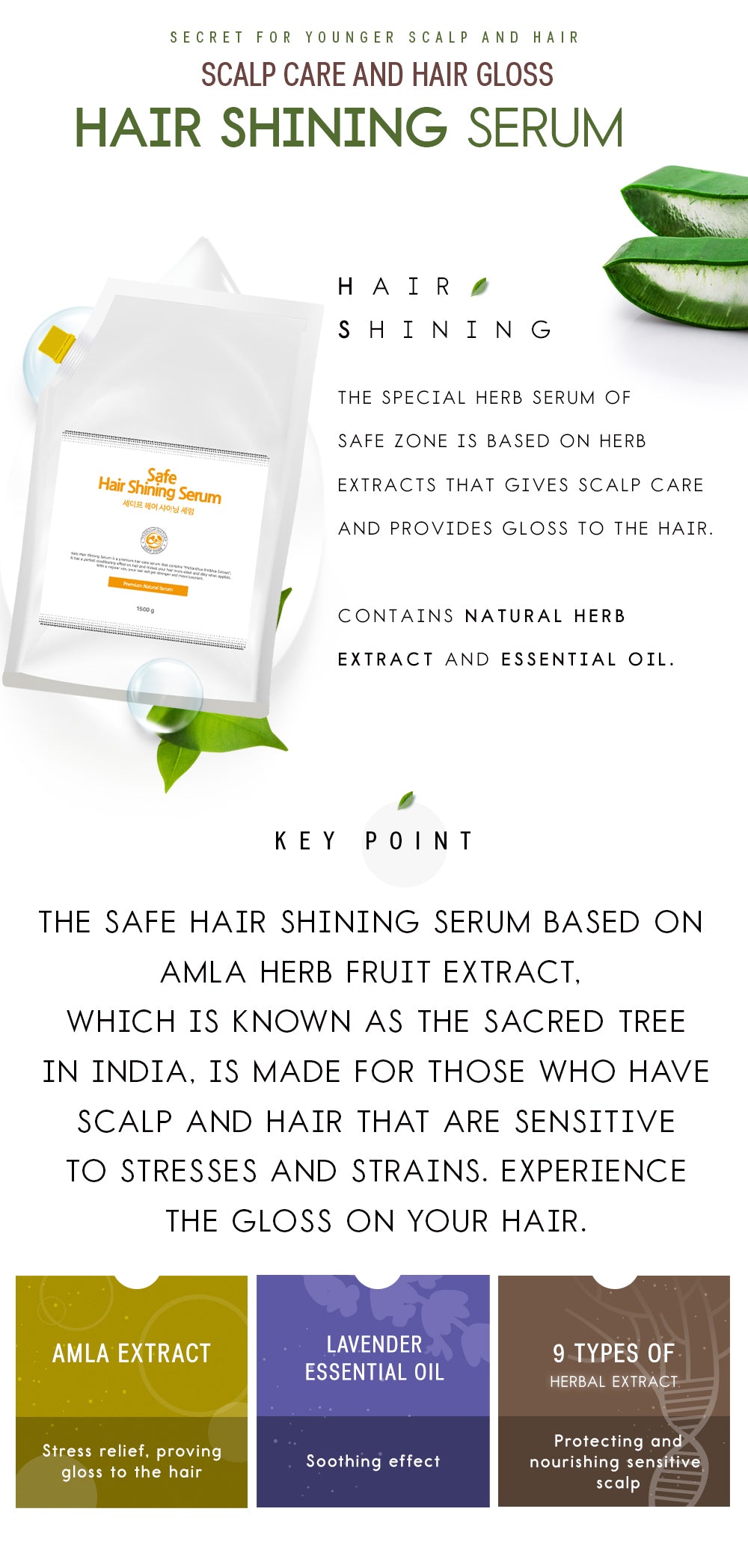 Safe hair shining (amla) serum 1.5kg