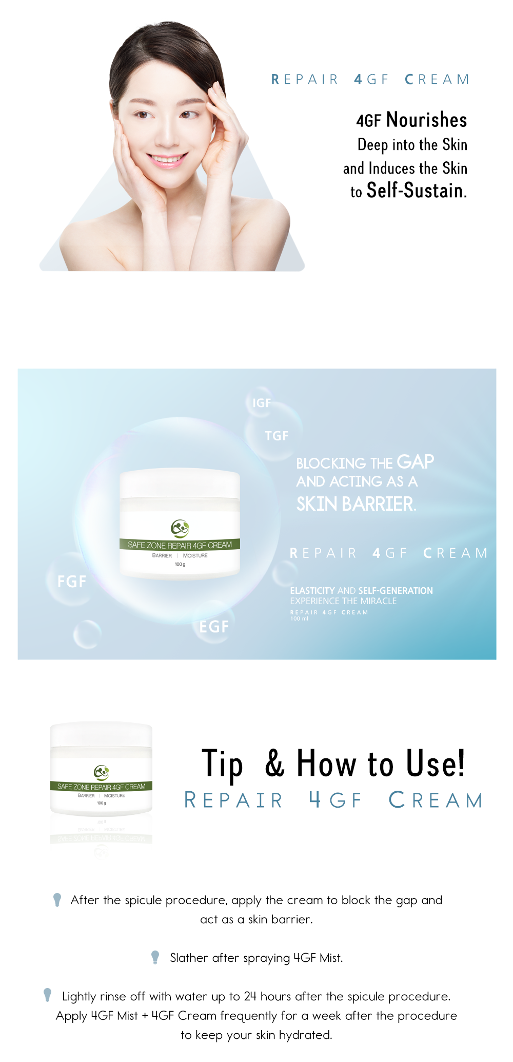 Safe Zone REPAIR 4GF CREAM 100g