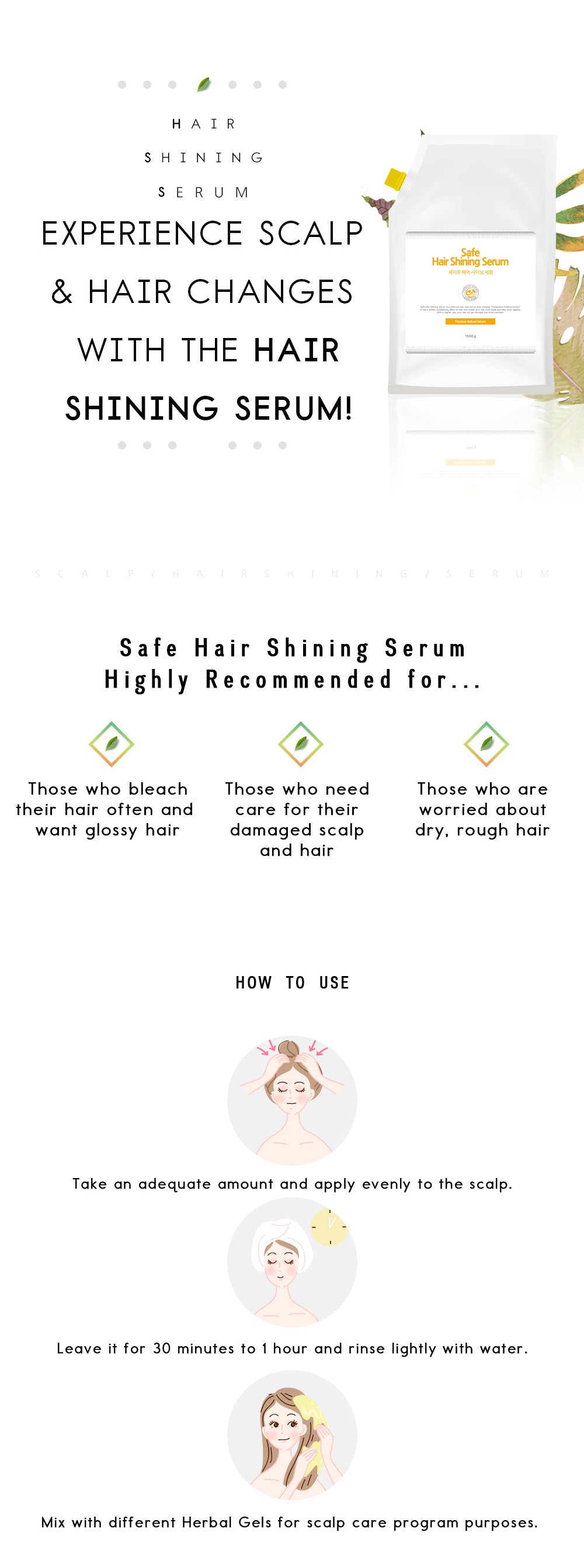 Safe hair shining (amla) serum 1.5kg