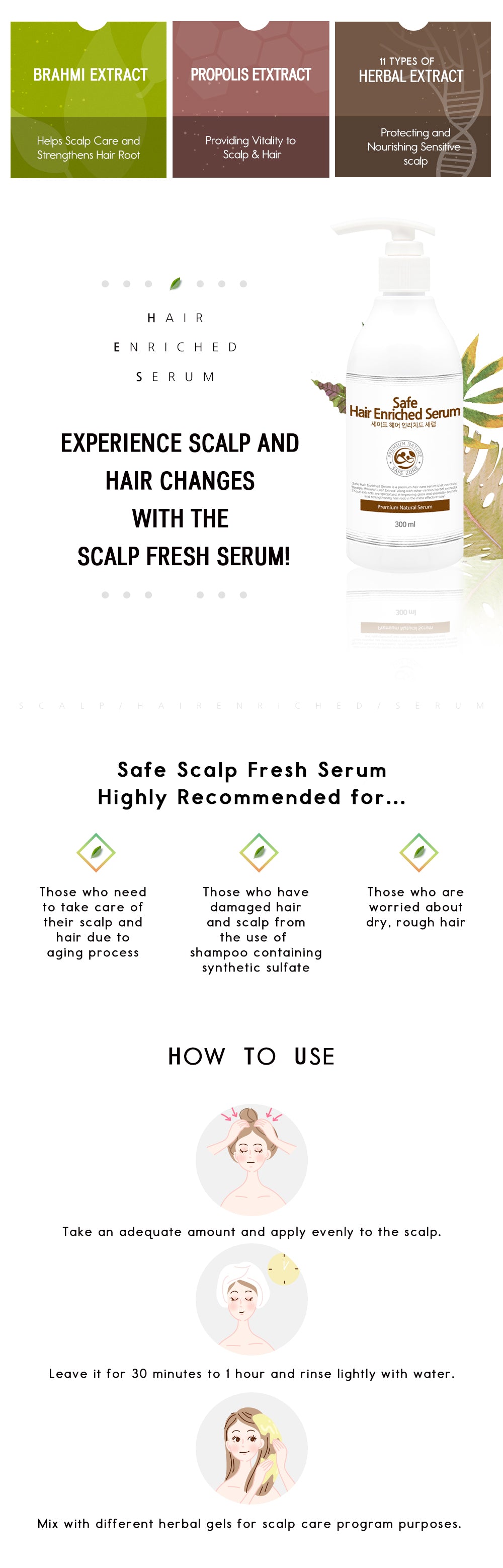 Safe Hair Enriched Serum 300ml