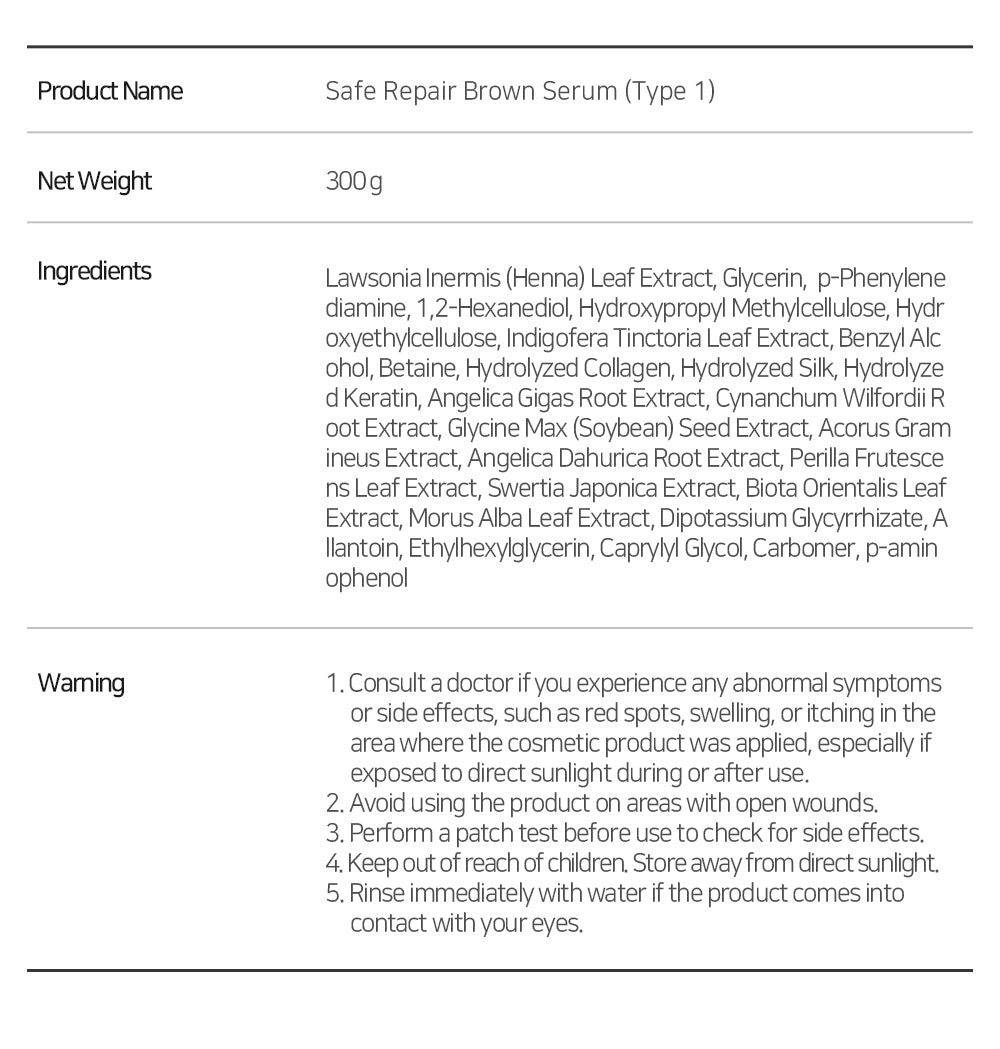 Safe Repair Brown Serum [Type 1] 100g