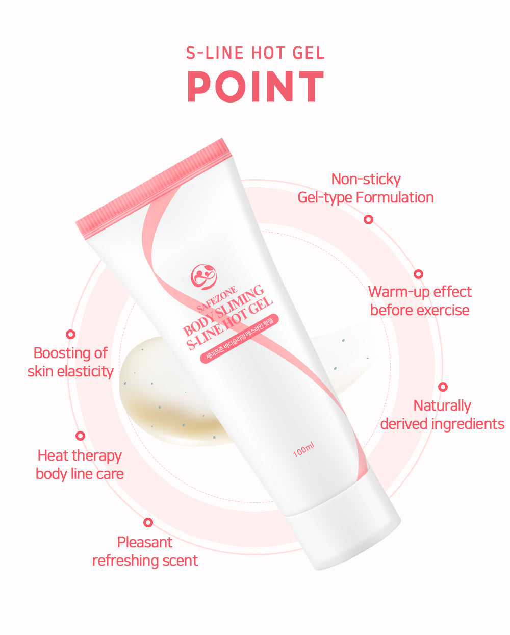 Safezone body slimming s-line hot gel 100ml