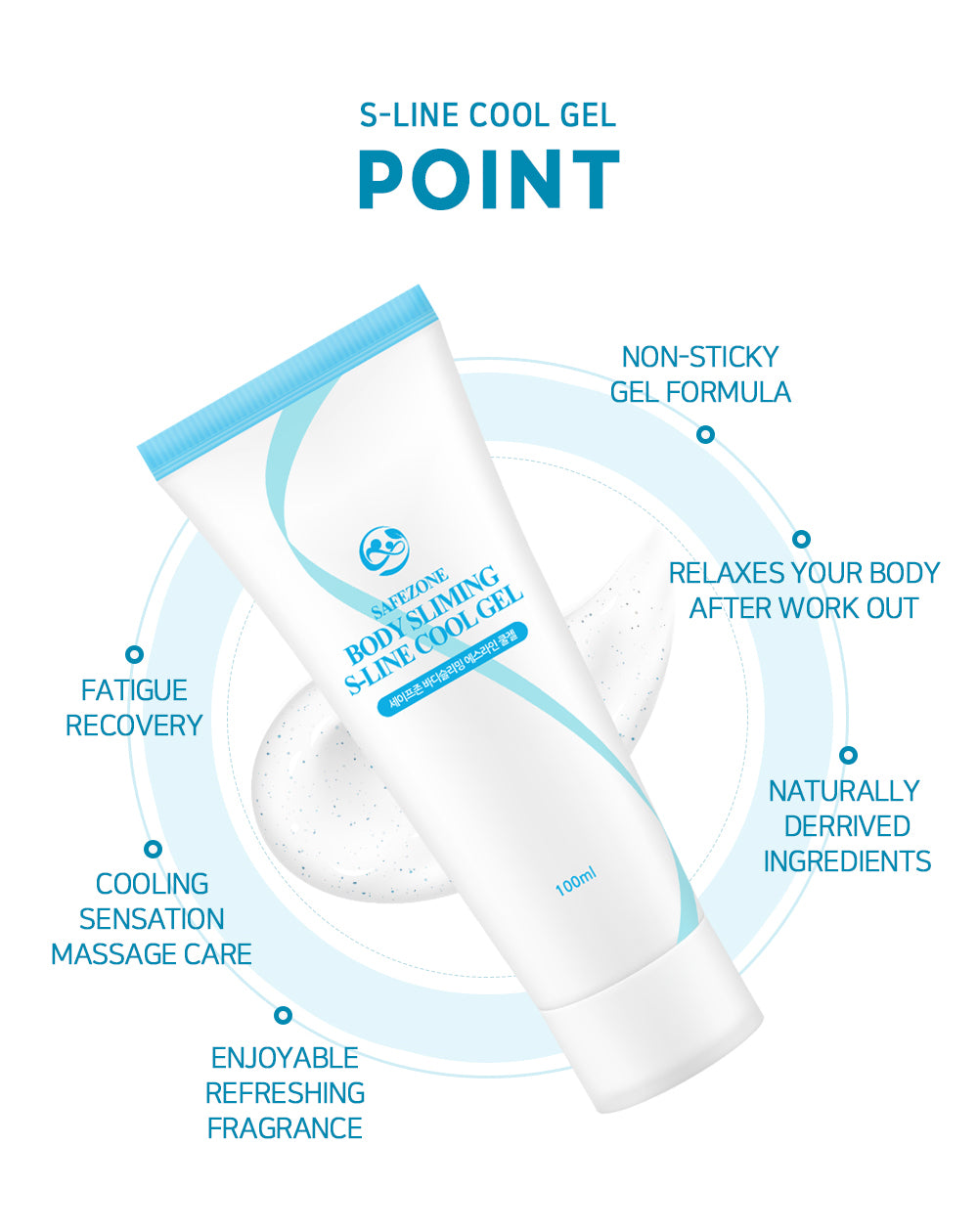 Safezone body slimming s-line cool gel 100ml