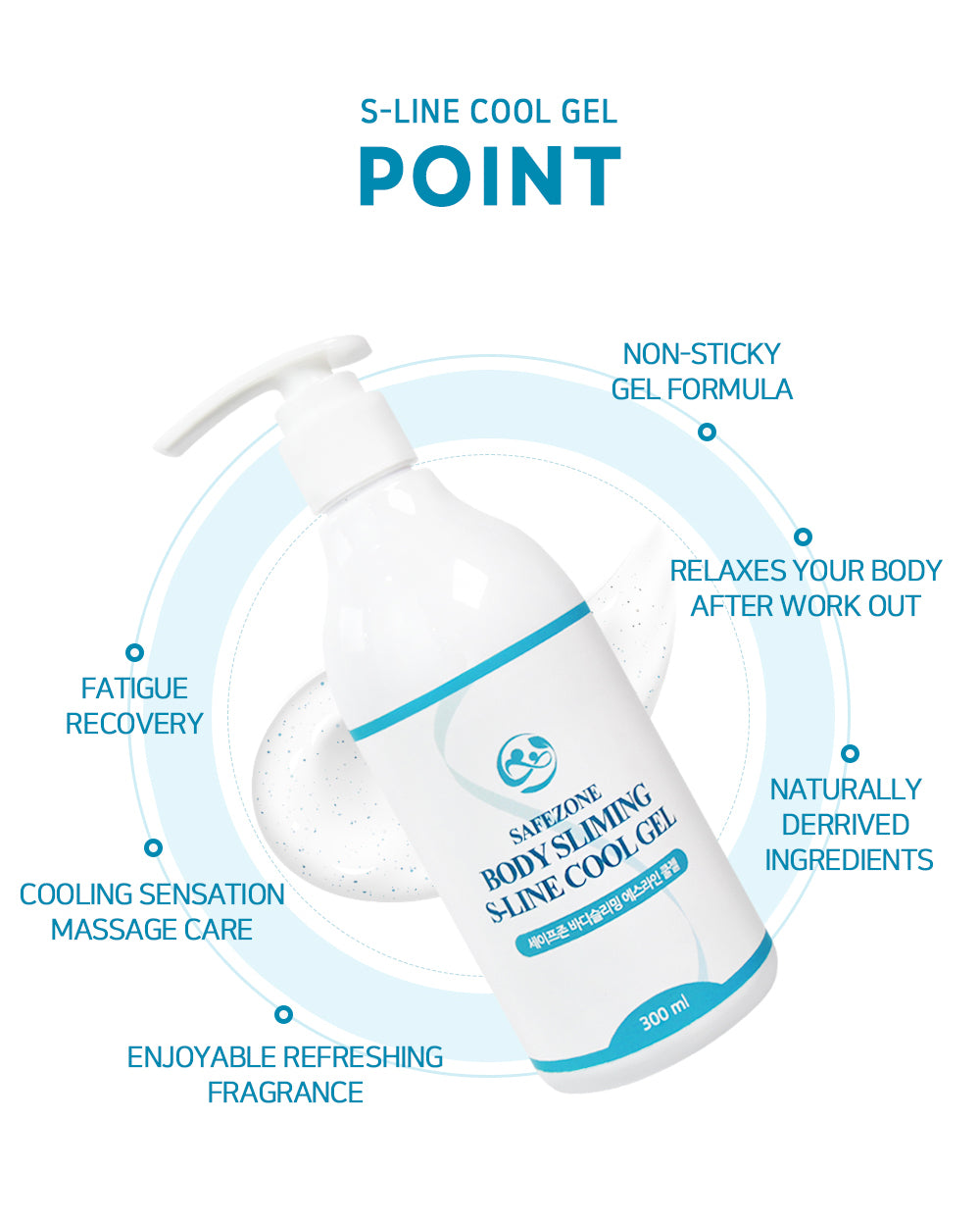 Safezone body slimming s-line cool gel 300ml