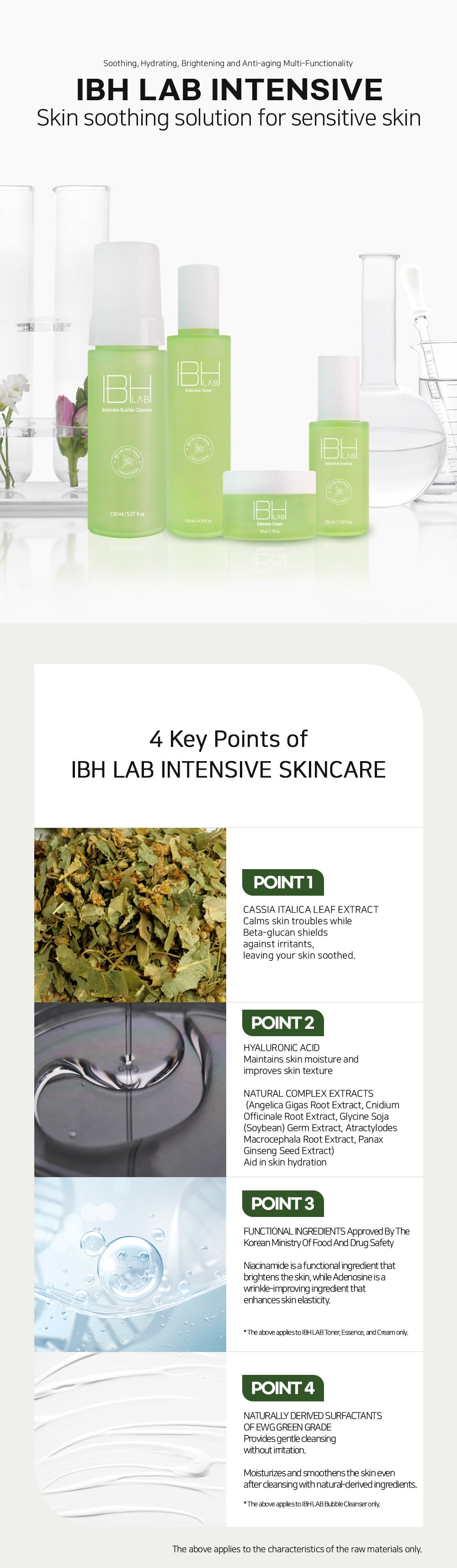 IBH LAB Intensive Skincare 4-Step Set (380g)