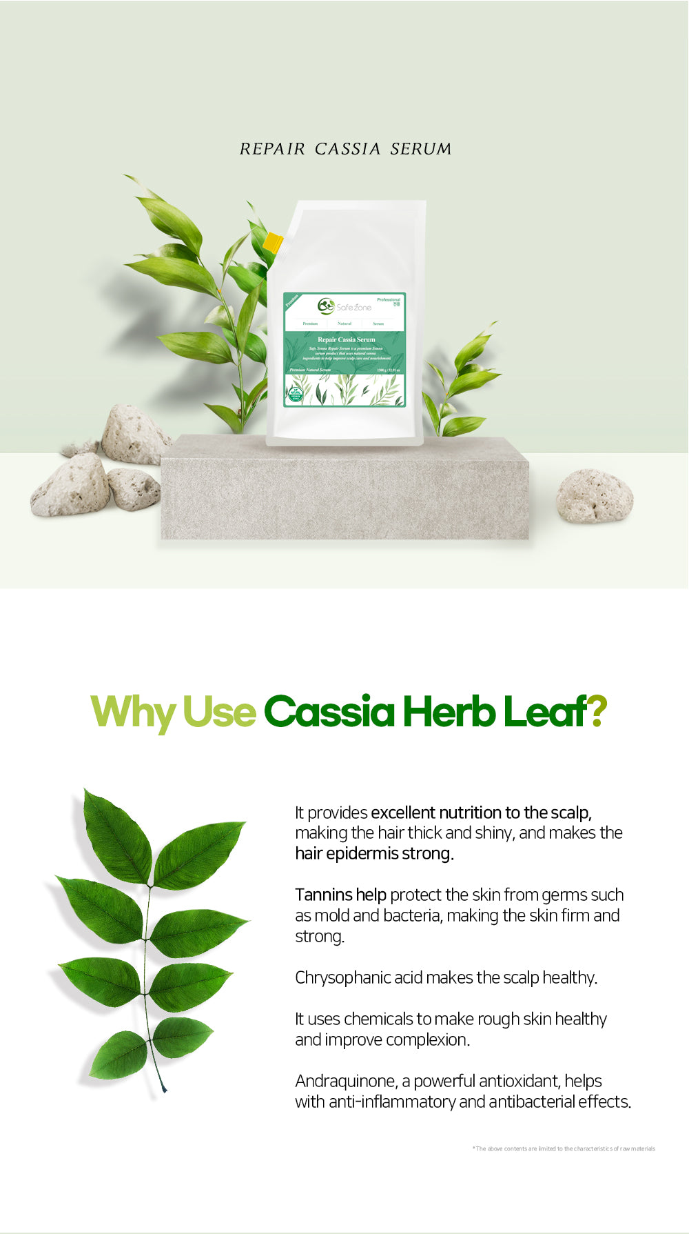 Safe senna repair cassia serum 1.5kg